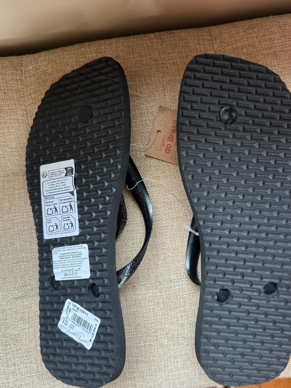 Havaianas Womens Square Fusion Thong Flip Flop Sandals Size 11/12 NWT - Picture 8 of 11